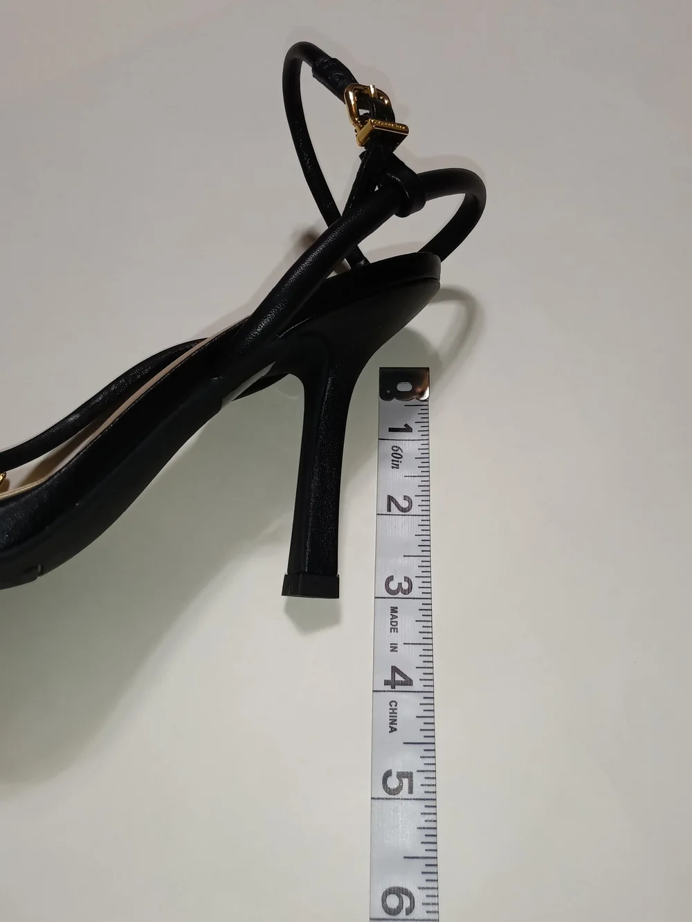 Gianni Bini Carletta Black Strappy Heels with Gold & Silver Lip Accents Size 6